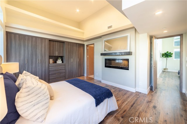 Master bedroom with fireplace