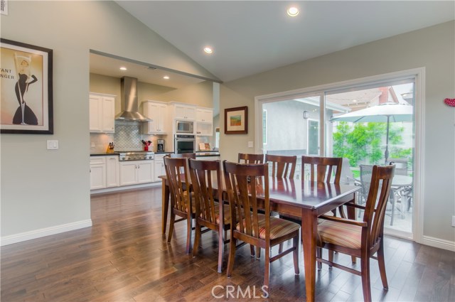 Living and dining rooms open to kitchen.