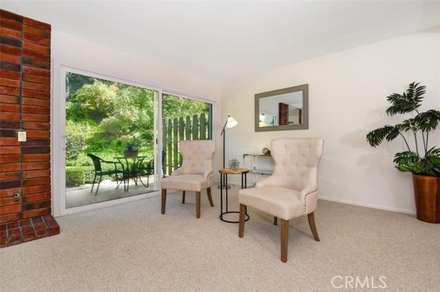 Very Private Patio Area Overlooking Trees and Grounds