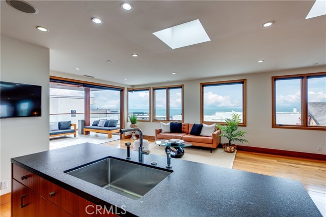 Enjoy the ocean view from every inch of the upper level