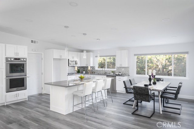 Kitchen and dining area