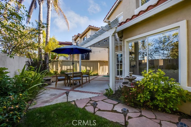 Tranquil area to relax in with soothing fountain