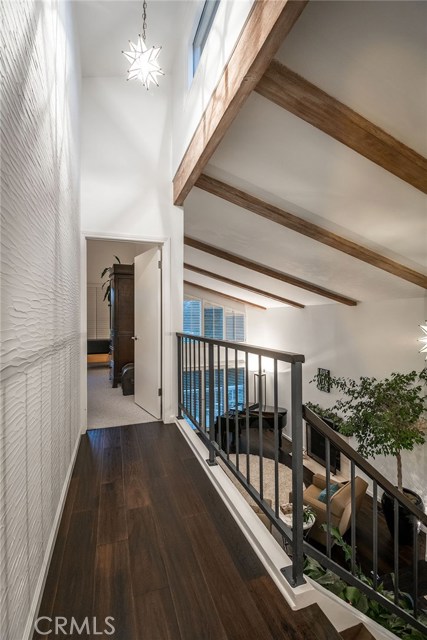 Hallway leading into master bedroom