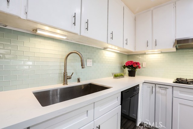 New Quartz Counter Tops, New Backsplash and New Cabinets in Kitchen