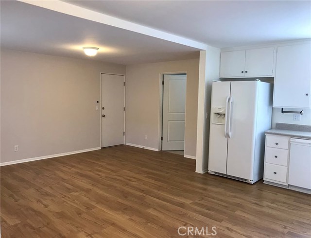 Family room and kitchen