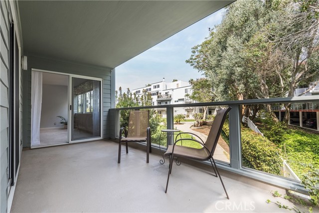 This balcony is one of the larger ones in the complex, with access from the living room & bedroom.