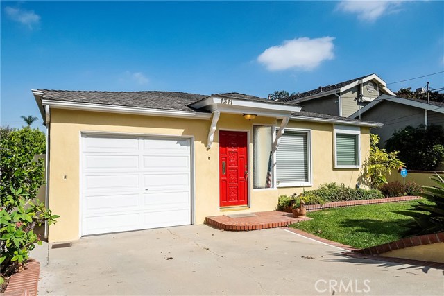 single attached garage with built-in storage..