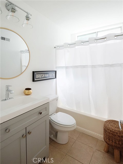 Both bathrooms have new vanities and fixtures.