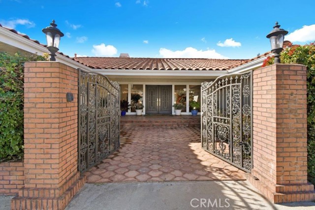 Gated Entrance in Front