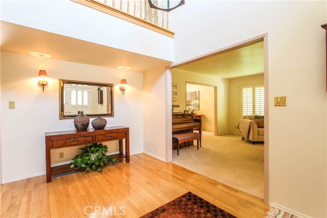 Light and bright inviting foyer.