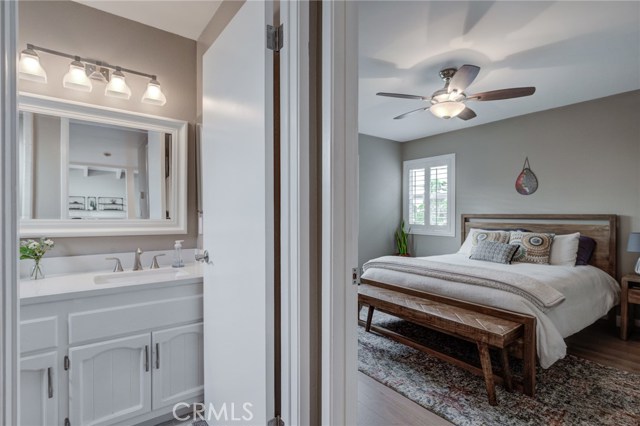 Upstairs bedroom. Option is there to move entry forward and create true master retreat.