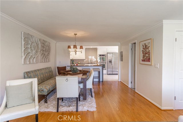 Spacious design with gleaming honey oak hardwood floors