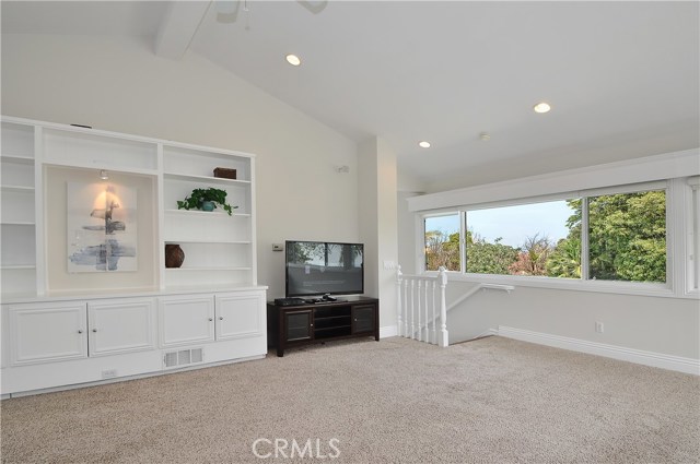 Family/game room stairs and view