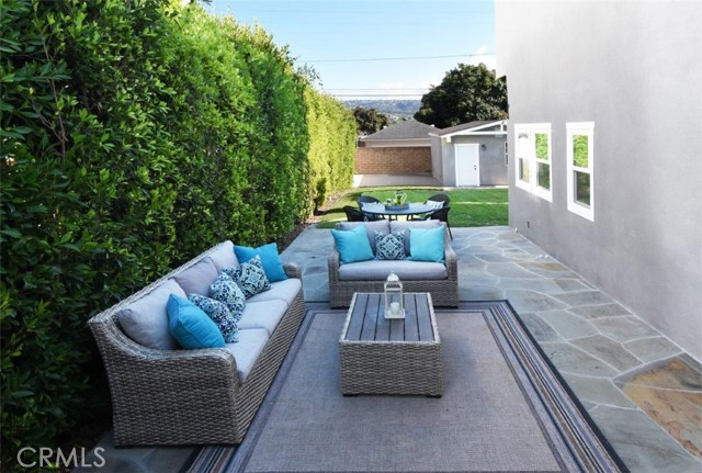 Large patio off the formal dining area