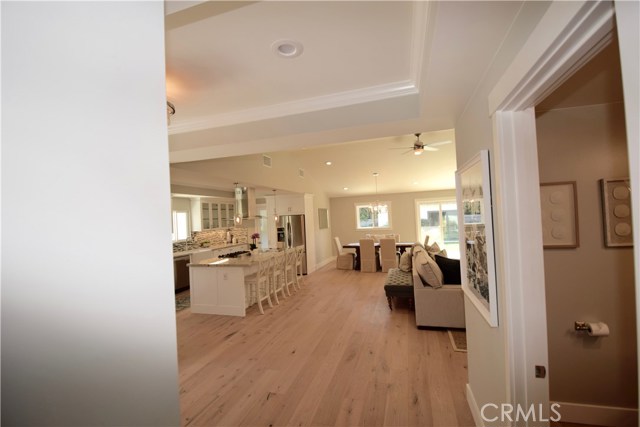 view from hall towards kitchen