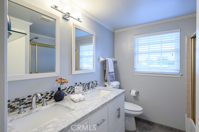 master bathroom with new vanity, countertop