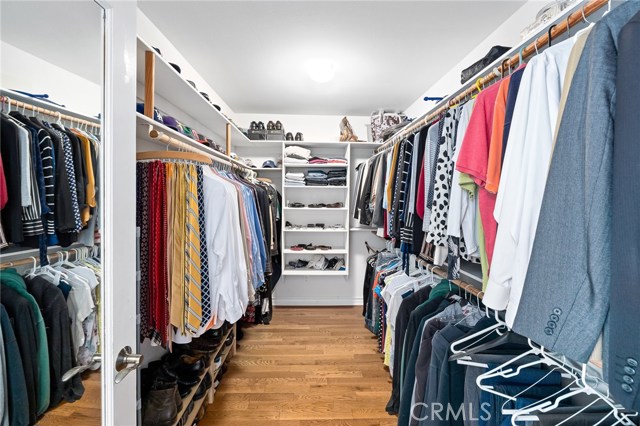 Huge walk in master closet. Huge walk in master closet.