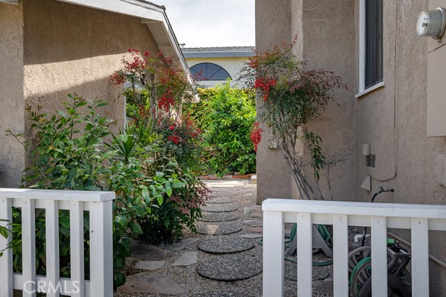 Landscaped backyard