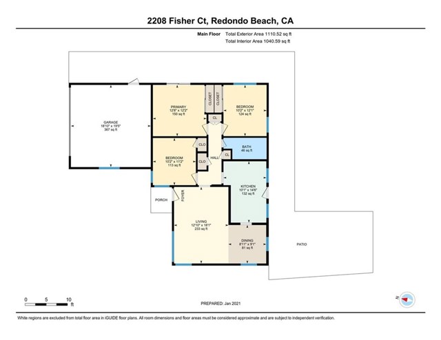 2208 Fisher Court, Redondo Beach, California 90278, 3 Bedrooms Bedrooms, ,1 BathroomBathrooms,Residential,Sold,Fisher,CV21009126