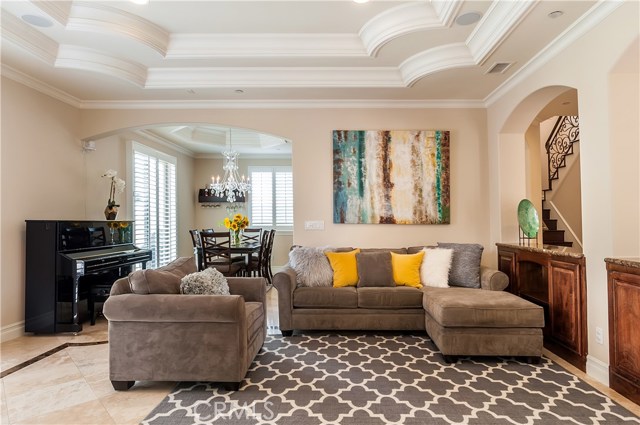 One of the main features of the living area is the fabulous Tray ceiling.