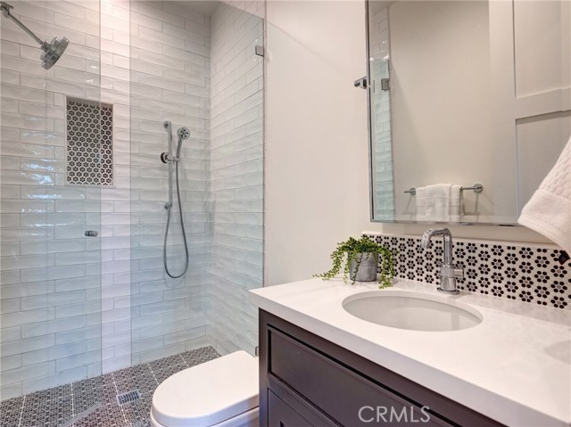 En-suite bathroom.  Bedroom suite #3 (bench room).