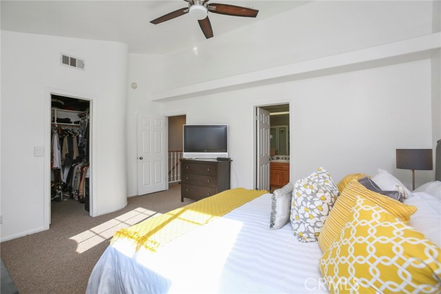 Walk in closet and attached bath