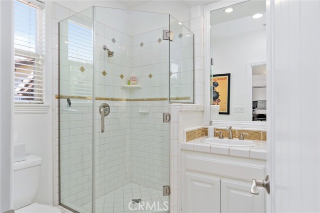 Bathroom attached to 4th bedroom.