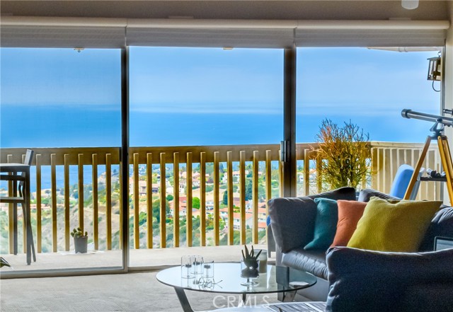 Sea view from inside Living Room