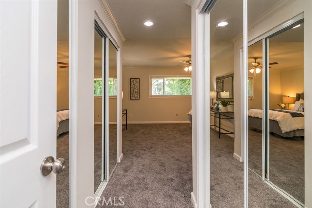 The dual closets in the master bedroom offer lots of space!