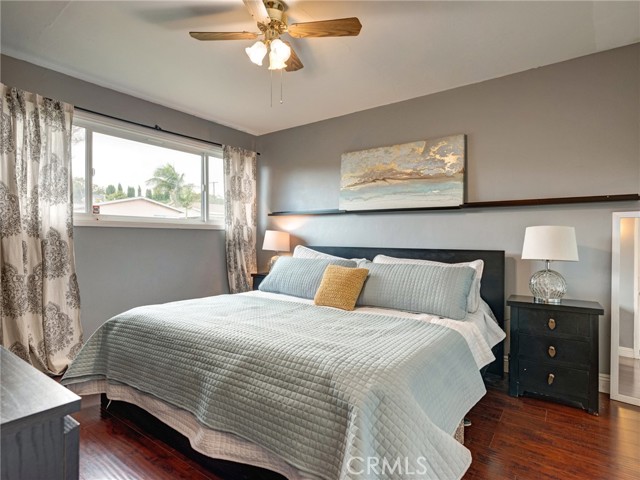 Spacious south facing master bedroom is flooded with natural light throughout the day.