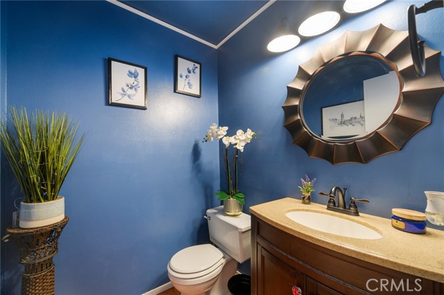 Remodeled powder room