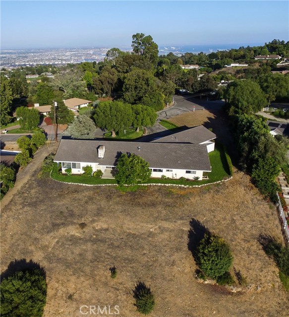 Backyard is just waiting for basic landscaping - diamond in the rough. Please note the flat side yard along the row of trees on the left - this part of the property used to be an orchard and provides a great play space for kids.