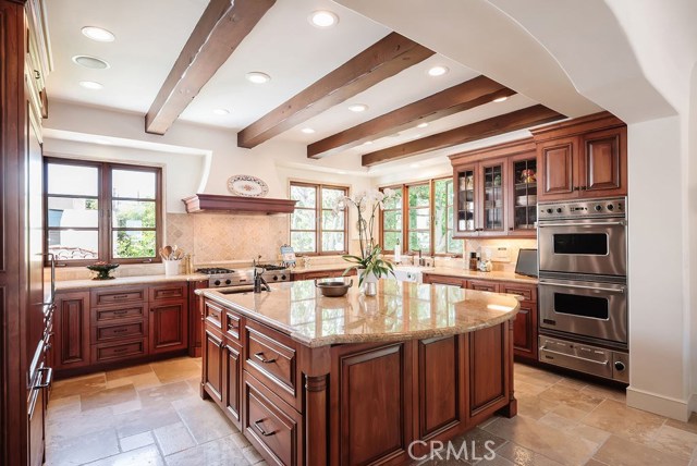 Kitchen with top of the line appliances