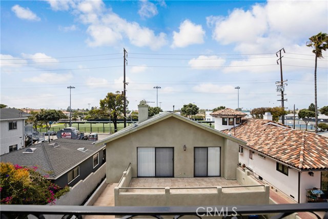 View from Master patio, cloudy day, some days have bluewater views