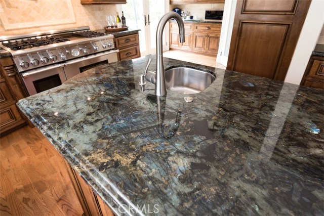 Labrodite Granite on island and all counters.