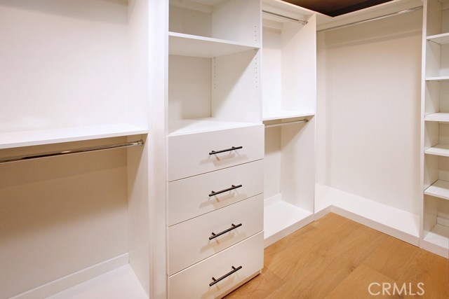 Expanded/Enlarged walk-in closet.