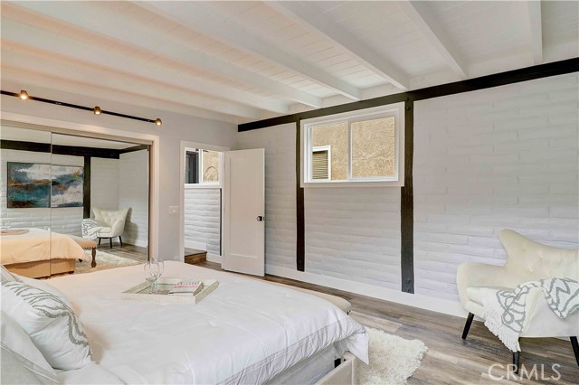 Downstairs 14.5' x 16' master with very large closet space.
