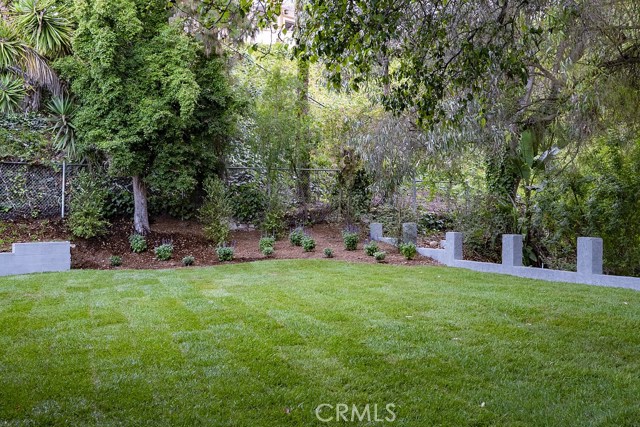 Exterior Front and Backyard: Gated-Swing gate-New sand finish driveway-New exterior lighting-Freshly painted exterior-New sod-New Myoporum-New Boxwood-New Ligustrum-New Little Ollies Olive-New Silver Sheen-New Purple Salvia-New sprinkler valves and timer-New DRIP emitters-New vinyl side gate-New wood deck 2 x 6 Interior Throughout: Freshly painted -New dual pane windows- New wood and glass entry door with complementary side lights-New recessed lights-New Gold Kelly Wearstler Cubist Medium Chandeliers-New M