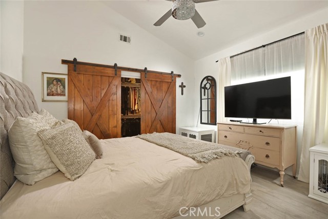 Master Bedroom with walk-in closet