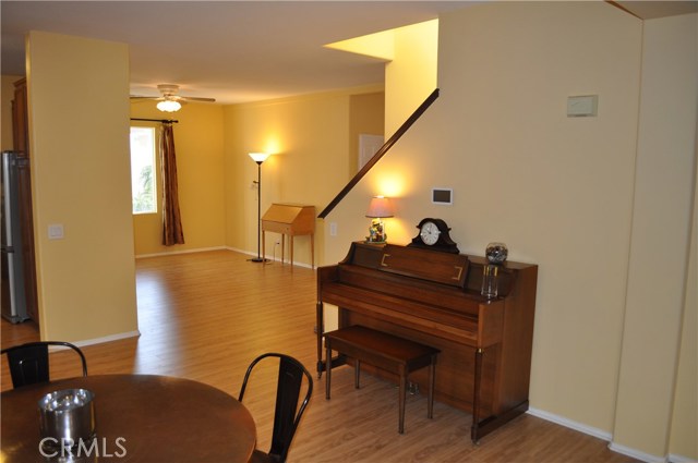 View of dining area from living room.