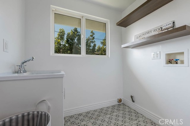 Upstairs laundry room