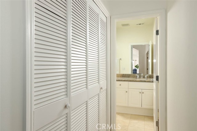 Half bath and laundry closet (Upper Level - near master bedroom suite)