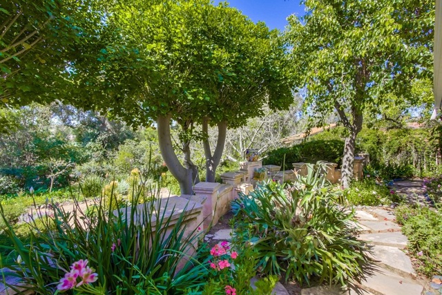 Landscape outside dining room