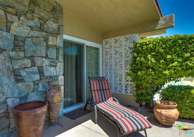 Poolside patio