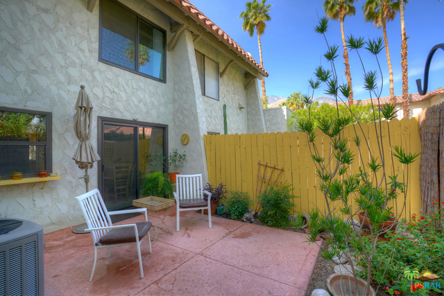 Private back patio