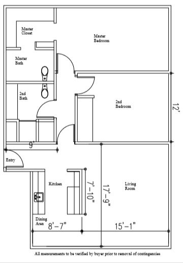 Floor plan may not be drawn to scale.  Buyer and Buyer's agent to verify all measurements.