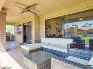 Patio connects to kitchen and living room