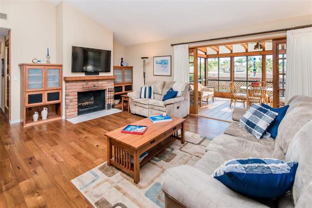 Family room is off dining room; leads tosun room and outside yard and deck