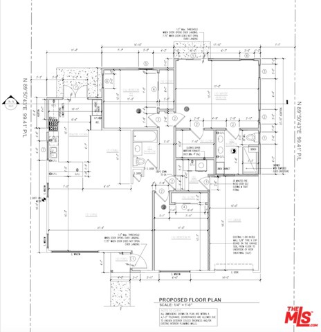 Proposed floor plan extension