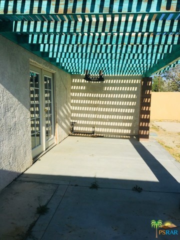 rear patio